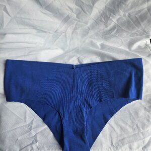 NWT, Aerie Superchill No Show Cotton Cheeky Underwear, blright blue XL